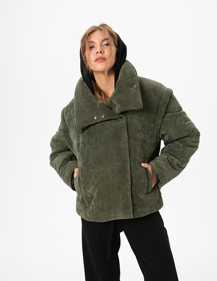 Kurtka sztruksowa w kolorze khaki